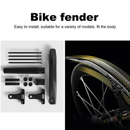 1 Piece Bike Tire Wheel Mudguard Road Bike Wheel Fenders Front & Rear Universal Mudguard Suitable for Both Front And Rear Wheel
