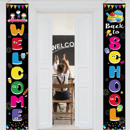 Rustic Back to School Wooden Sign with Hanging Rope for Classroom Front Door Decorations and Teacher Gifts