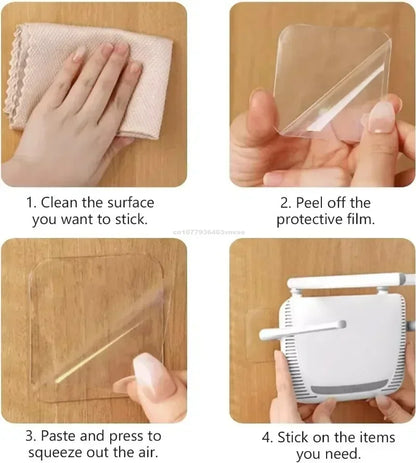 Ultra-strong Double-Sided Adhesive Nano Tape Transparent Squares Waterproof