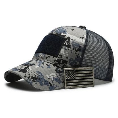 American Flag Camouflage Baseball Cap Breathable
