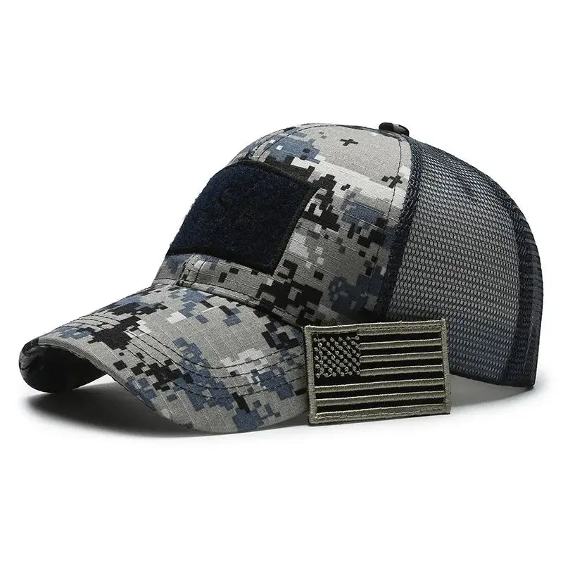 American Flag Camouflage Baseball Cap Breathable