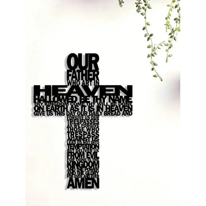 Inspirational Metal Cross Wall Art Home Decor 1PC