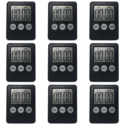 10-1PC Mini Electronic Timer Stopwatch LCD Display for Sports Exercise Baking Cooking Digital Timer Multi-Function Kitchen Timer