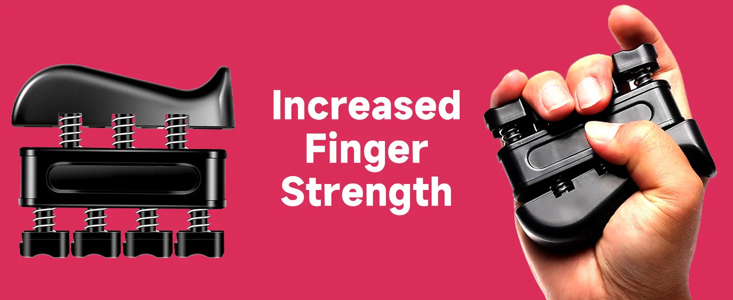Adjustable Hand Gripper Kit (5-in-1) - Forearm & Finger Exercise, Stress Relief Ball, Portable Home Gym for Athletes