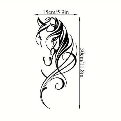 Modern Abstract Horse Metal Wall Sculpture – Industrial Decor – Halloween, Christmas Gift