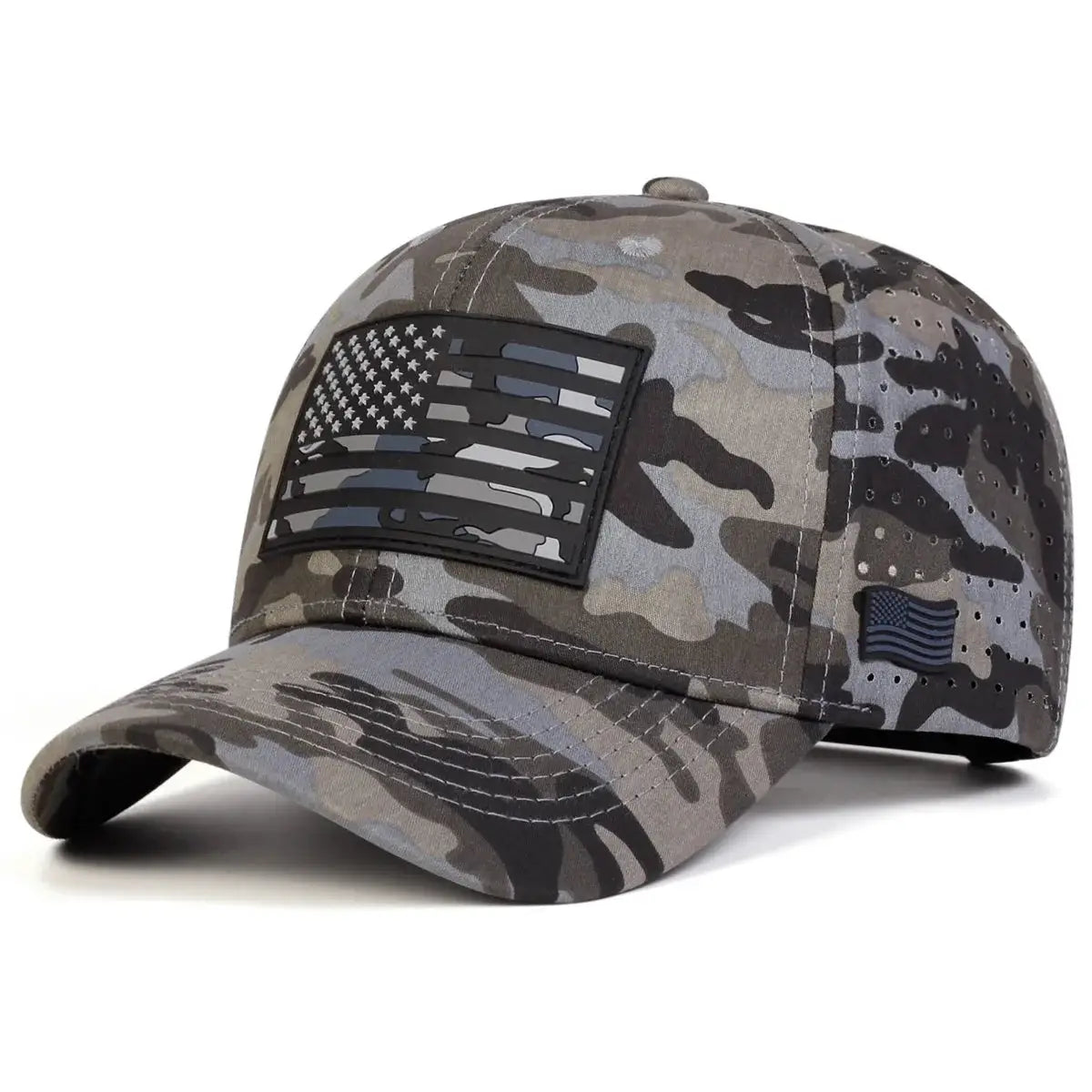 American Flag Embroidery Baseball Cap Adjustable Sunscreen Hat