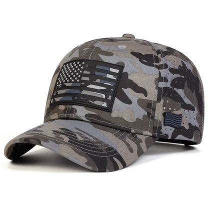 American Flag Embroidery Baseball Cap Adjustable Sunscreen Hat