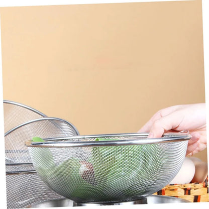 Stainless Steel Strainer Basket Versatile Kitchen Drainer for Fruits and Vegetables Material for Easy Washing and Rinsing for C