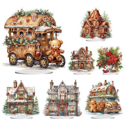 Special Shape Diamond Painting Table Decor Diamond Art Table Decor Christmas Crystal Painting Desktop Kit Gift for Christmas
