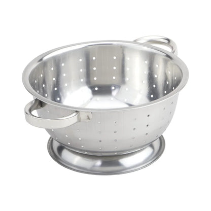 Pro StainlessSteel Colander 3qt Pasta Drain Fruits Vegetables Beans Kitchen Tool