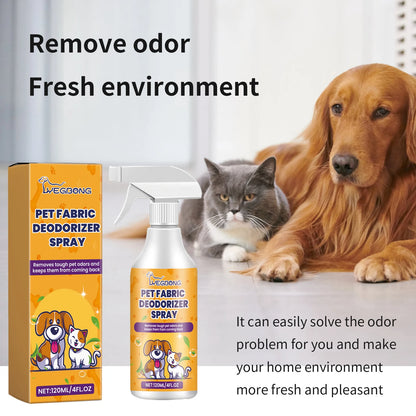 Pet Deodorizing Spray Clean Pet Odor Indoor Air Fresh Long Lasting Scent Deodorizer