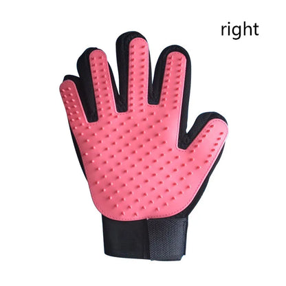 Pet Grooming Glove Dog Cat De-shedding Hair Remover Massage Brush