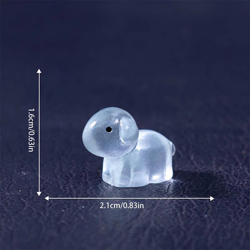 5Pcs Cute Dollhouse Luminous Ghost Doll Miniature Models DIY Accessory Doll House Decor Halloween Ornaments Glow In The Dark Toy