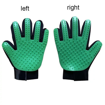 Pet Grooming Glove Dog Cat De-shedding Hair Remover Massage Brush