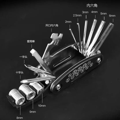 16-in-1 Socket Wrench Set, Non-Slip Rotating. Durable Stainless Steel for Home &amp; Car Repairs. Easy &amp; Universal Tool.