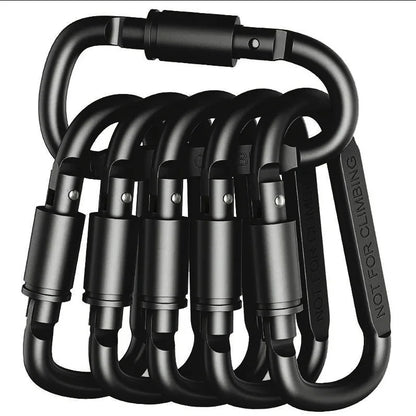 4-6PCS Carabiner Set For Key Camping EDC Outdoor Keychain Clip Alloy Aluminum Tactical Hook