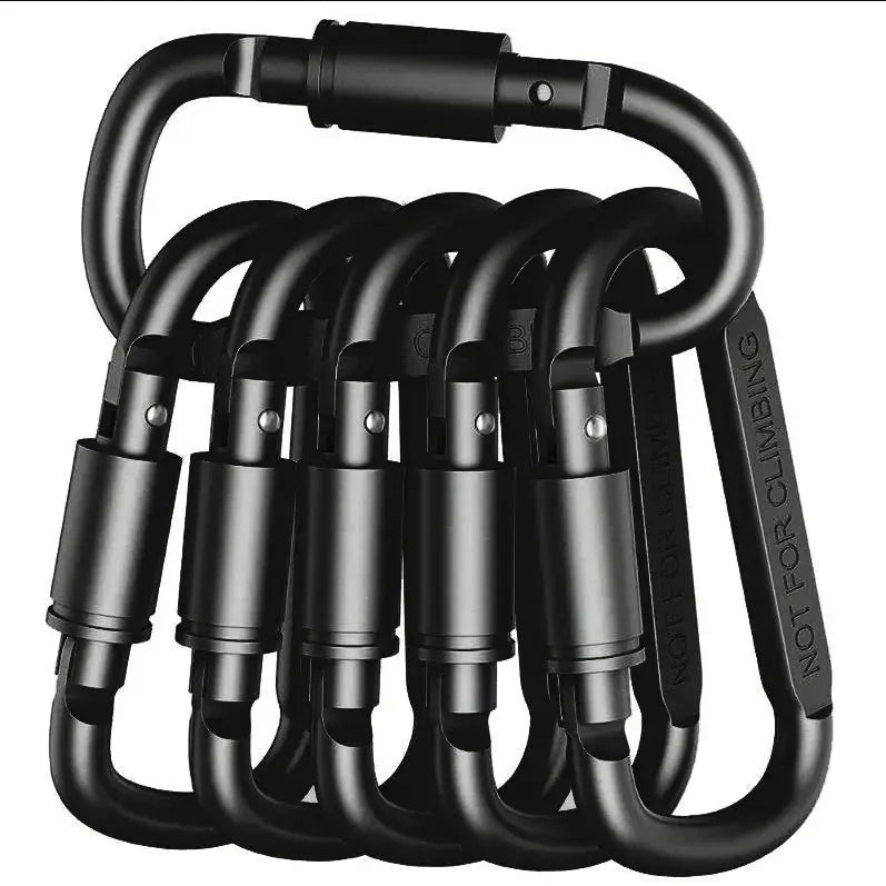 4-6PCS Carabiner Set For Key Camping EDC Outdoor Keychain Clip Alloy Aluminum Tactical Hook