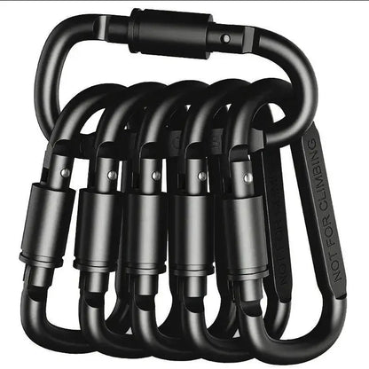 4-6PCS Carabiner Set For Key Camping EDC Outdoor Keychain Clip Alloy Aluminum Tactical Hook