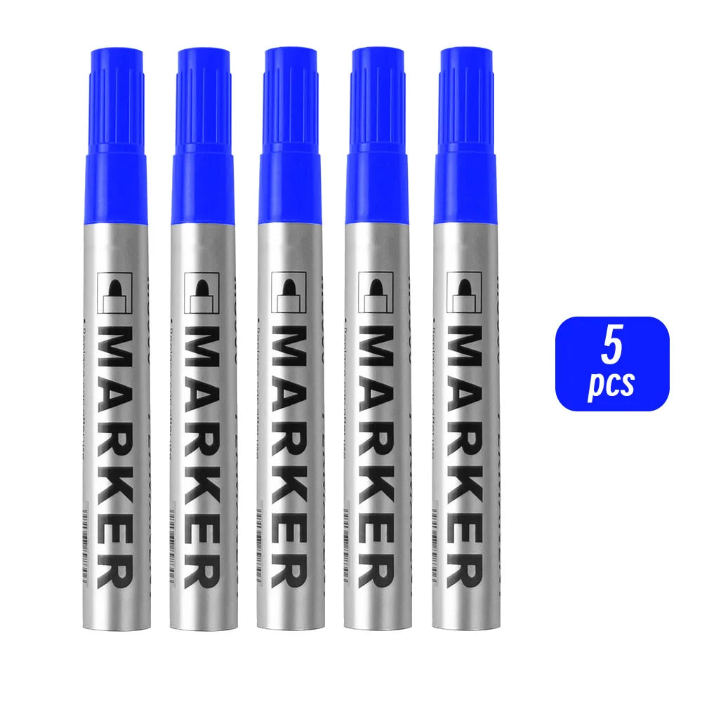 Permanent Paint Markers Waterproof Black Quick Drying Oil Based Pen