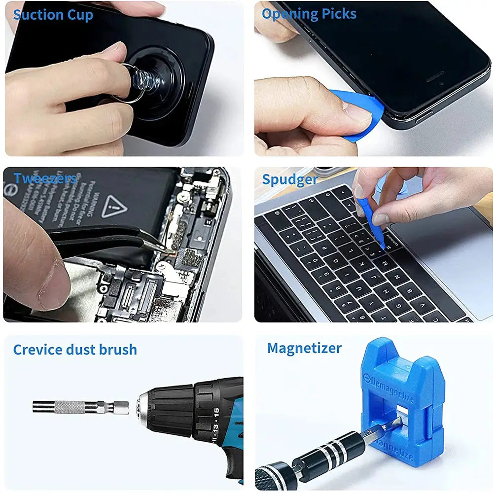 Precision Screwdriver Set, Repair Tool Kit with Magnetic Screwdriver Set for Computer, Laptop, Phone, Etc.