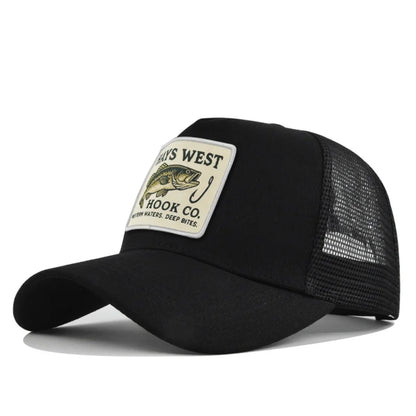 Sports Fishing Snapback Mesh Baseball Cap Trucker Hat Outdoor Cycling