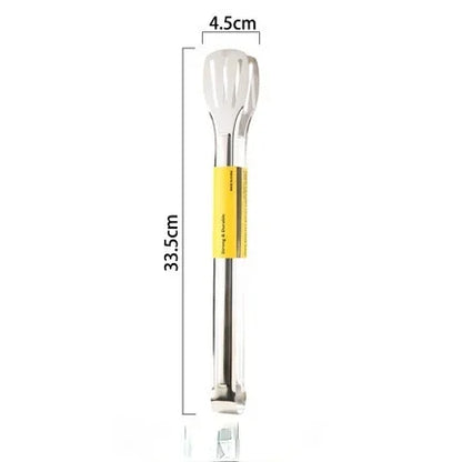 Stainless Steel Food Tongs Kitchen Utensils Buffet Cooking Tool Anti Heat Bread Clip Pastry Clamp for Desserts Salads Barbecue