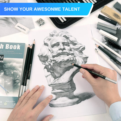 12/20/25/54/70 pcs Drawing Sketching Coloring Set Drawing Pencils & Sketching Kit Art Tool Kit Professional Art Supplies Set