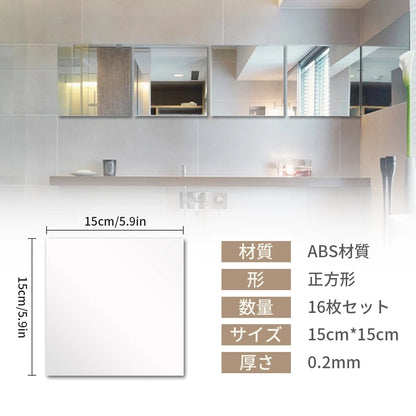 Mirror Tile Wall Stickers New Arrival  Mirror Tile Wall Stickers 3D Decal Mosaic Home US