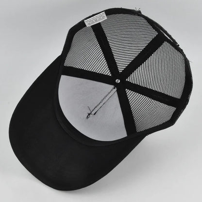 Sports Fishing Snapback Mesh Baseball Cap Trucker Hat Outdoor Cycling