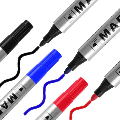 Permanent Paint Markers Waterproof Black Quick Drying Oil Based Pen