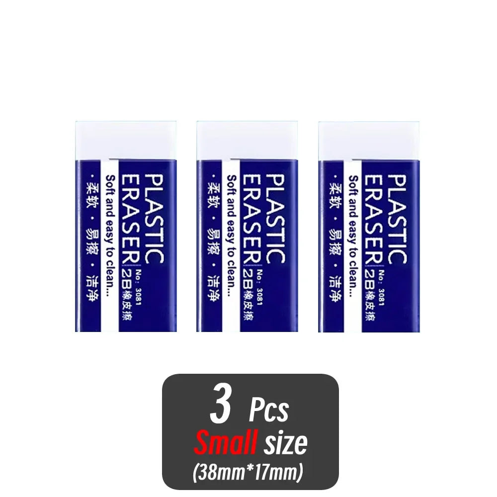 1/10/30pcs 2B Eraser Clean and Mess Free Student Exam Office Sketch Soft Eraser for Correction Supplies Pencil Rubber