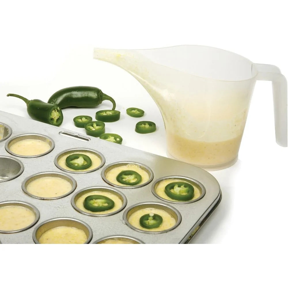 2 Cup Measuring Funnel Pitcher Liquids Sauces Purees Batters Easy Pouring No Drip Precision Kitchen Tool