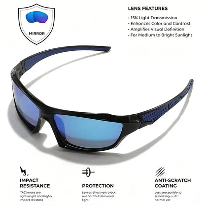 Fashion Sports Sunglasses Polarized UV Protection Personalized Glasses Round Frame Metal UV400 Eyewear