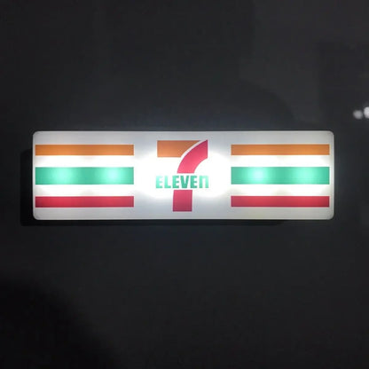 Convenience Store Fridge Magnet Miniature Model Magnetic Attraction Decorative Night Light Atmosphere Light Glowing Signboard