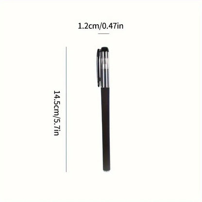 5/10/20pcs Quick-Drying Gel Pens, 0.5mm Fine Tip, Black Ink - Ideal for Home, Office, School