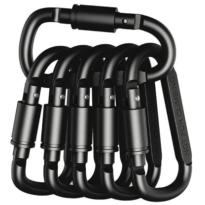 4-6PCS Carabiner Set For Key Camping EDC Outdoor Keychain Clip Alloy Aluminum Tactical Hook