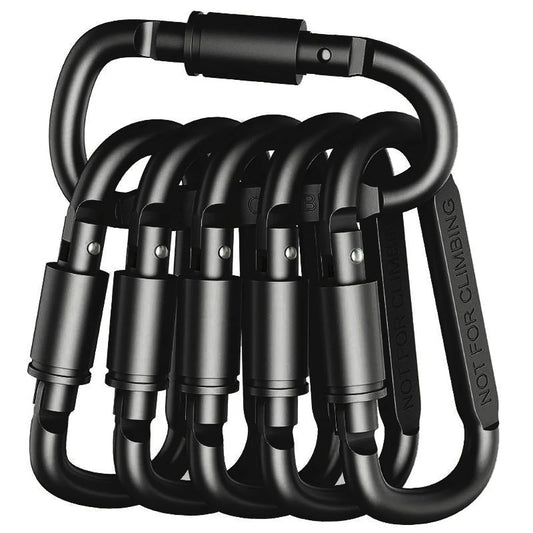 4-6PCS Carabiner Set For Key Camping EDC Outdoor Keychain Clip Alloy Aluminum Tactical Hook