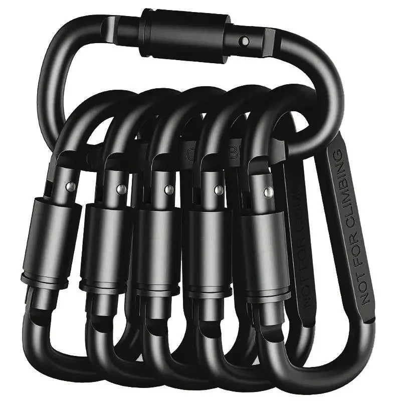 4-6PCS Carabiner Set For Key Camping EDC Outdoor Keychain Clip Alloy Aluminum Tactical Hook