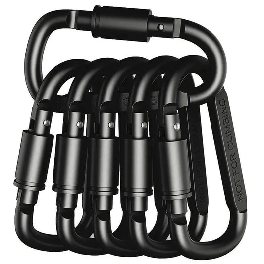 4-6PCS Carabiner Set For Key Camping EDC Outdoor Keychain Clip Alloy Aluminum Tactical Hook