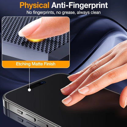 3 pieces of fully covered frosted privacy screen protector, scratch resistant, easy to install, bubble free, suitable for iPhone 17 Pro Max/17Air/16 Pro Max/16 Plus/16E/iPhone 15 Pro Max/14/13 Mini/12/11/  series
