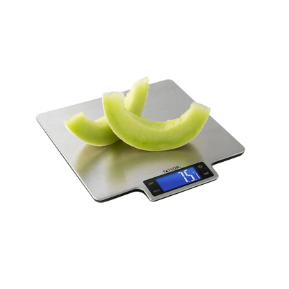 22 lb ultra-precise digital stainless steel kitchen and food scale, weighing food and small items hassle-free