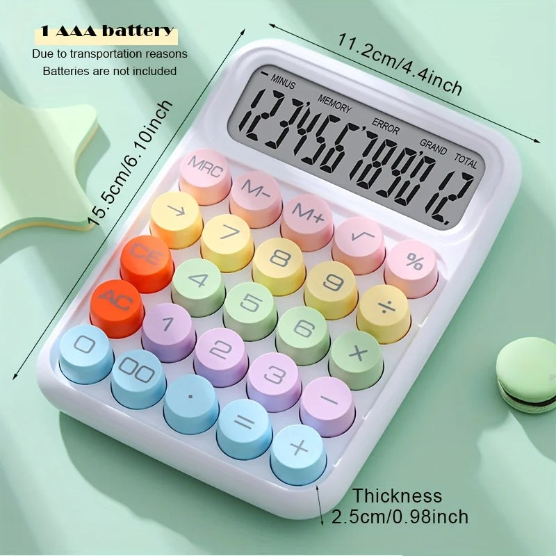 12-digit large LCD Display Large Buttons Flexible Keyboard Calculator