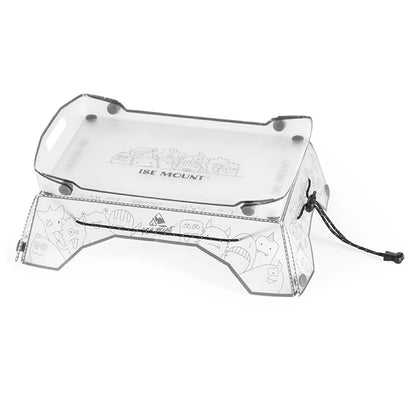 1/2Pcs Folding Mini Camping Table Ultralight Food-Grade PP Board Folding Table and Tray For Outdoor Camping Hiking Picnic Gadget