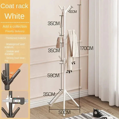 Clothes Rack Stand Tree Branch Shape Multi Hook Mobile and Convenient Coat Rack for Home Living Room Hangers Clothes Rack Stand