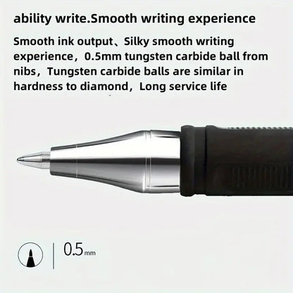 5/10/20pcs Quick-Drying Gel Pens, 0.5mm Fine Tip, Black Ink - Ideal for Home, Office, School
