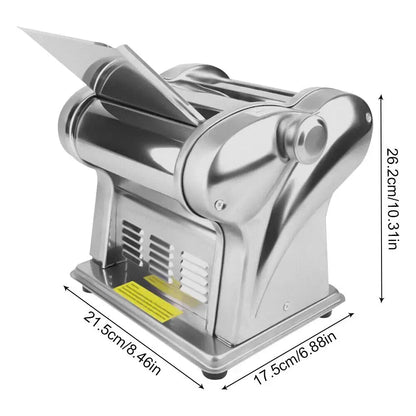 Commercial Electric Noodle & Pasta Maker – Stainless Steel Dough Roller Sheeter