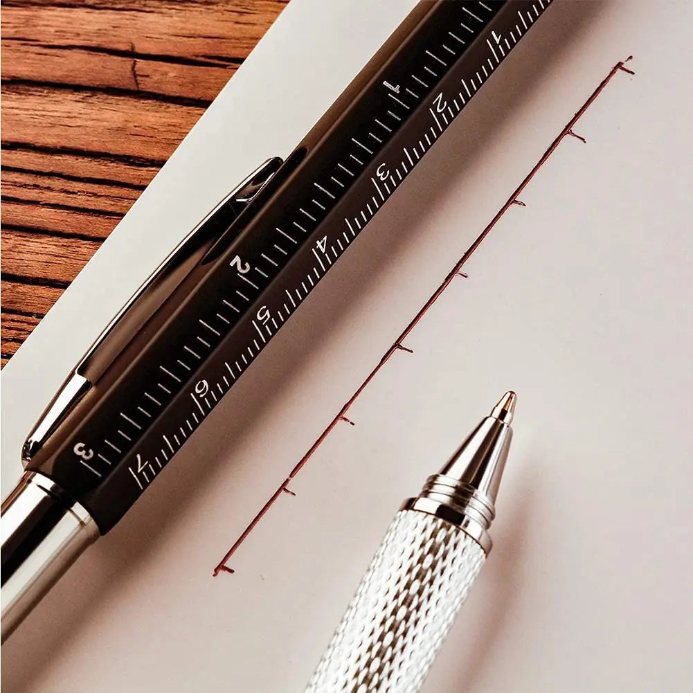 7-in-1 Multifunctional Pen Stylus Touchscreen Screwdriver Ruler Level Tool