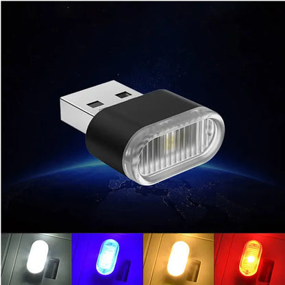 Car Mini-USB LED Atmosphere Lighting Universal PC Portable Plug and Play