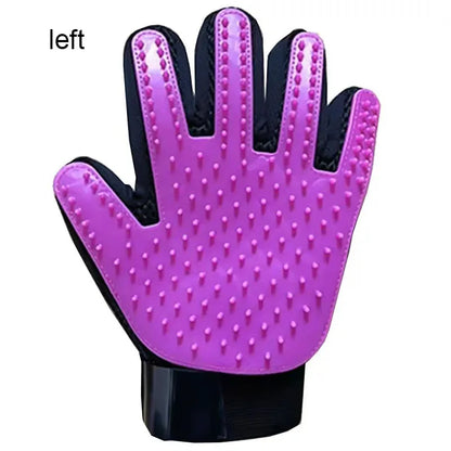 Pet Grooming Glove Dog Cat De-shedding Hair Remover Massage Brush