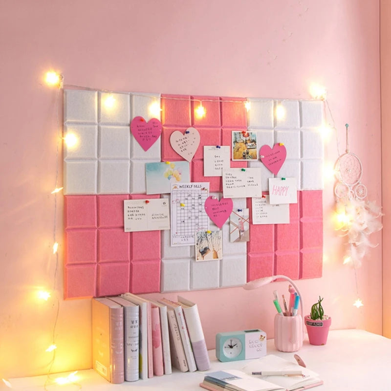 Creative Felt Letter Message Board Nordic Style Family Photo Wall Planning Schedule Board Information Display Office Home Decor